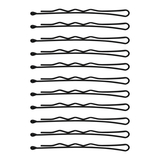 Набор фрезерных невидимок для волос SPL, 5 см, 24 шт., черный (3020-0050) - Pampik - 4