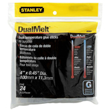 Стрижні клейові Stanley DualTemp 11.3 мм х 100 мм 24 шт. напівпрозорі - Pampik