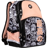 Рюкзак школьный Yes S-100 Anime полукаркасный, черный с персиковым (559579) - Pampik - 2