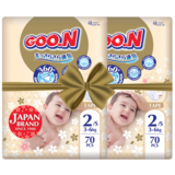 Підгузки на липучках Goo.N Premium Soft розмір 2/S (3-6 кг), 140 шт. - Pampik