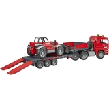 Игровой набор Bruder Тягач MAN TGA с прицепом и телескопический погрузчик Manitou MLT 633 1:16 (02774) - Pampik - 4