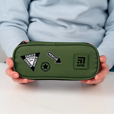 Пенал мягкий Kite 22x9.5x6 см темно-зеленый (K24-599-12) - Pampik - 5