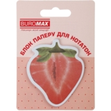 Блок бумаги для заметок Buromax Fruits с клейким слоем 70х70 мм 30 листов в ассортименте (BM.2381-75) - Pampik - 5