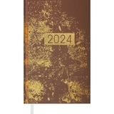 Ежедневник датированный Buromax Miracle 2024 A6 коричневый (BM.2545-32) - Pampik