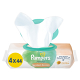 Дитячі вологі серветки Pampers Harmonie Calendula, 176 шт. (4 уп. по 44 шт.) - Pampik