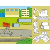 Набор для творчества Ранок Раскрашиваем, вырезаем, клеим Кто строит дом? (С1364005У) - Pampik - 3