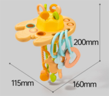 Игрушка-прорезыватель Beiens, желтый (HY10285) - Pampik - 7