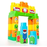 Іграшковий набір Molto з блоків Потяг 70 деталей (8410963164701) - Pampik - 3