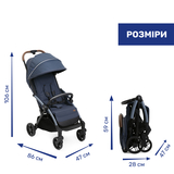 Прогулянкова коляска Chicco Goody XPlus синя (87040.38.07) - Pampik - 2