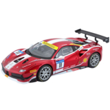 Автомодель Bburago Ferrari 488 Challenge 1:24 червоно-чорна (18-26308) - Pampik