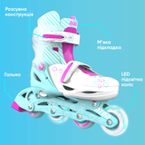 Роликові ковзани Neon Inline Skates розмір 34-37 бірюзові (NT08T4) - Pampik - 4