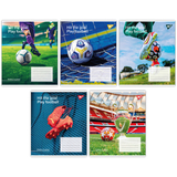 Набор тетрадей Yes Hit the goal А5 в линейку 24 листа 20 шт. (67315) - Pampik