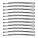 Набір фрезерних невидимок для волосся SPL, 7 см, 24 шт., чорний (3020-0070) - Pampik - 2