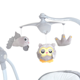 Качели-шезлонг El Camino ME 1076 Emma Gray Mint Feathes серая - Pampik - 5