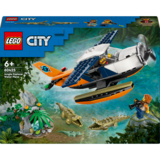 Конструктор LEGO City Водний літак для дослідження джунглів, 177 деталей (60425) - Pampik