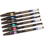 Набор ручек Malevaro Black Elegance на масляной основе чернил синего цвета 12 шт. (903ML) - Pampik