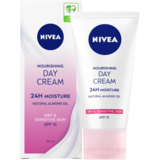 Питательный дневной крем Nivea SPF 15 Интенсивное увлажнение 24 часа для сухой и чувствительной кожи 50 мл - Pampik