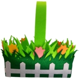 Корзина с травкой Аплі Краплі фетровая - Pampik