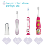 Зубна щітка Chicco для перших зубів, 6-36 міс., рожева - Pampik - 7