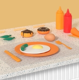 Игровой набор Beiens Кухня, голубой (М2358blue) - Pampik - 7