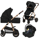 Універсальна коляска Lionelo Amber 3 в 1 Black Onyx (LO-AMBER BLACK ONYX (3in1)) - Pampik