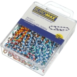 Скріпки кольорові Buromax Зебра 28 мм 100 шт. (BM.5071) - Pampik