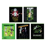 Набір зошитів Kite Rick and Morty А5 в лінійку 24 аркуші 20 шт. (RM24-239) - Pampik