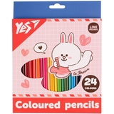 Олівці кольорові Yes Line Friends. Cony, 24 шт. (290742) - Pampik