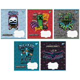 Набор тетрадей Yes Minecraft. Heroes А5 в косуюю линию 12 листов 25 шт. (767210) - Pampik