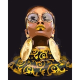 Картина по номерам Santi Золотая красота 40х50 см с металлическими красками - Pampik