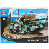 Машинка-конструктор на дистанційному керуванні Wise Block Бойовий танк 507 деталей (EU389048) - Pampik