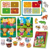 Гра розвиваюча з липучками Vladi Toys Чиє забарвлення? Де чия мордочка? (VT1310-06) - Pampik - 3