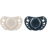 Пустушка Chicco Physioforma Air силікон, 6-16 місяців, 2 шт., бежева з синім (75033.31) - Pampik