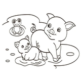 Розмальовка водна Видавництво Ранок Свійські тварини (Л734009У) - Pampik - 3