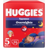 Подгузники-трусики Huggies Overnight 5 (12-17 кг), 24 шт. - Pampik - 2