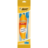 Набор шариковых ручек BIC Round Stic M синий 0.32 мм 3 шт. (516849) - Pampik
