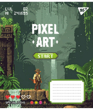 Набор тетрадей Yes Pixel art А5, в косую линию, 12 листов, 25 шт. (767212) - Pampik - 4
