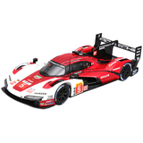 Автомодель Bburago Porsche 963 1:24 бело-красная (18-28022) - Pampik