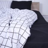 Простыня MirSon Бязь 17-4765 Piacenza 110х160 см черная (2200008943110) - Pampik