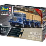 Сборная модель Revell Грузовая машина Bussing 8000 S13 с прицепом 5, масштаб 1:24, 716 деталей (RVL-07580) - Pampik