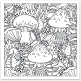 Розмальовка антистрес Santi Дивовижний ліс 20 сторінок (742912) - Pampik - 2