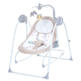 Качели-шезлонг El Camino ME 1076 Emma Beige Stars бежевая - Pampik