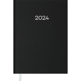 Ежедневник датированный Buromax Monochrome 2024 A5 черный (BM.2160-01) - Pampik