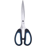 Офисные ножницы Buromax Jobmax черные с синими вставками 163 мм (BM.4533-02) - Pampik