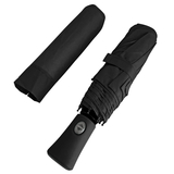 Зонтик Perletti Ombrelli складной автоматический с системой антиветер черный (96009-01) - Pampik - 2