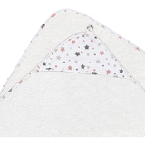 Уголок махровый Home line звездочки 90х90 см белый с коралловым и бежевым (179694) - Pampik - 2