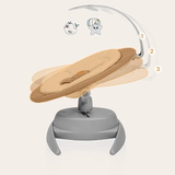 Крісло-гойдалка Lionelo Mell Grey Stone, сірий - Pampik - 8