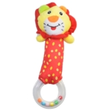 М’яка іграшка-брязкальце Lindo Лев (F 1017) - Pampik