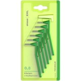 Міжзубні йоржики кутові Spokar ХМL 0.8 мм, 6 шт. - Pampik