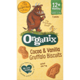 Печенье Organix Груффало Какао и ваниль, органическое, с 12 месяцев, 100 г (5 шт. по 20 г) - Pampik